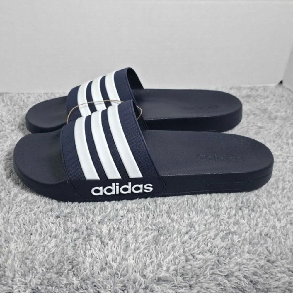 Adidas Adilette Shower Slides Men's 9 / Women's 10‎ GZ5920 Flip Flops Navy NEW